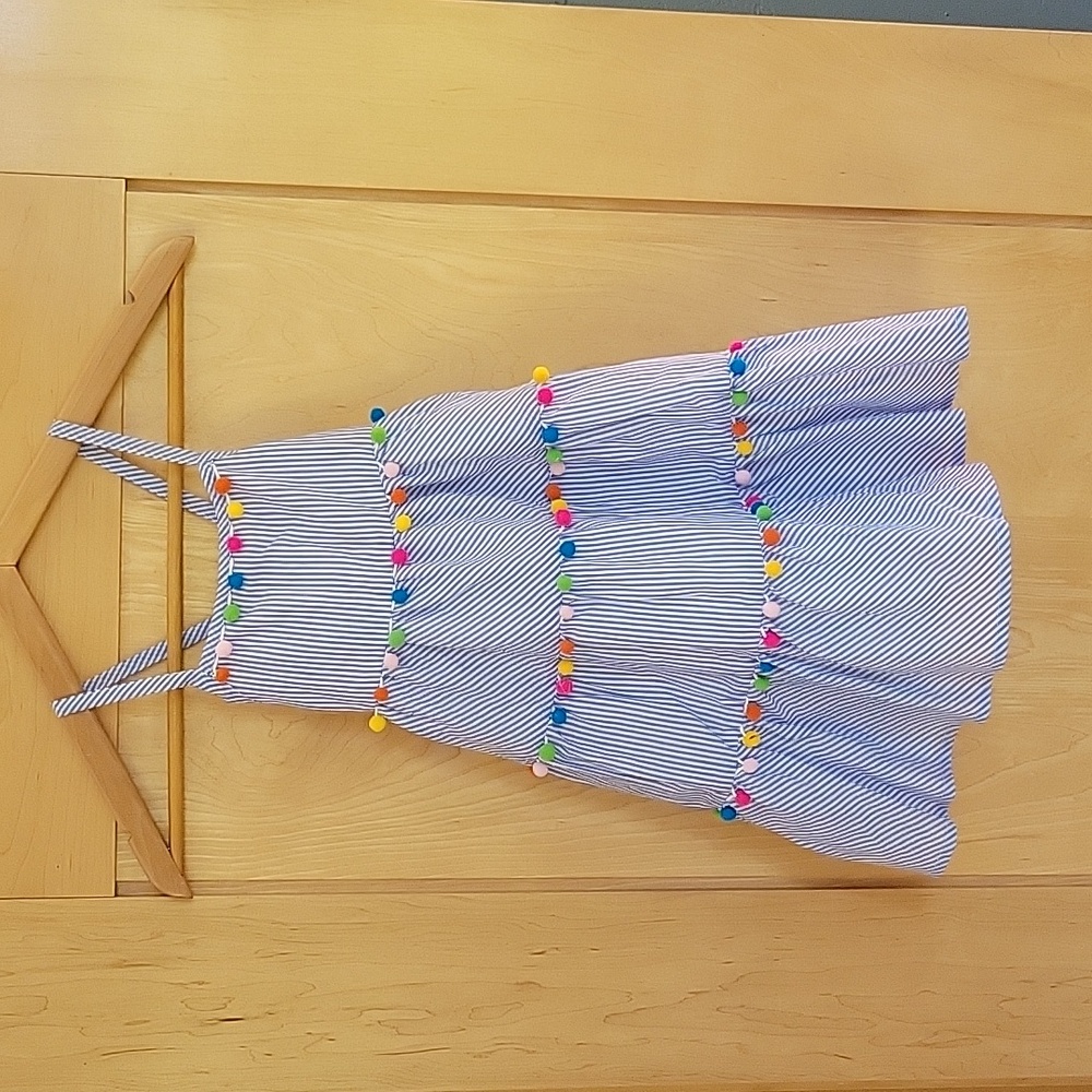 Girls 5T Pom Pom Sundress NWT